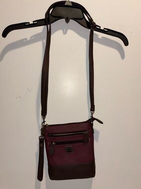 Stone & Co. Burgundy and Brown Crossbody Shoulder Bag